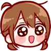 😳 Эмодзи «Cute Girl ()» для Telegram