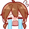 😭 Эмодзи «Cute Girl ()» для Telegram