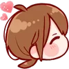 ❤️ Эмодзи «Cute Girl ()» для Telegram