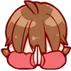 🙏 Эмодзи «Cute Girl ()» для Telegram