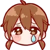 😢 Эмодзи «Cute Girl ()» для Telegram