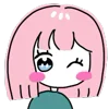 💞 Эмодзи «Cute Girls» для Telegram
