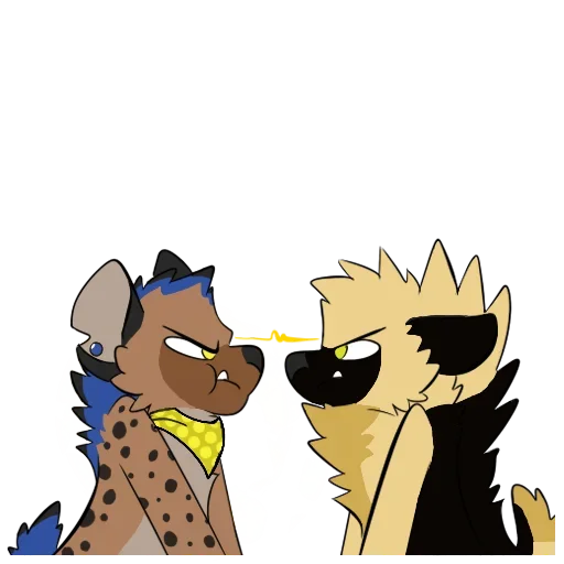 Стикерпак Cute Hyena для Telegram — скачать