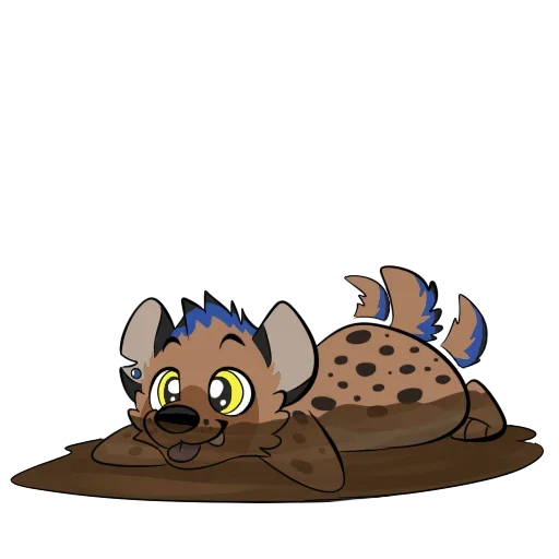 🤪 Стикер «Cute Hyena» для Telegram