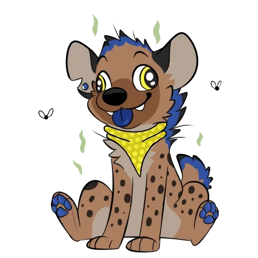 😗 Стикер «Cute Hyena» для Telegram
