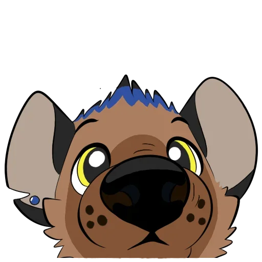 😙 Стикер «Cute Hyena» для Telegram