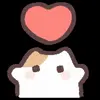 ❤️ Эмодзи «Cute Kitten (•˕ •マ.ᐟ» для Telegram
