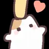 ❤️ Эмодзи «Cute Kitten (•˕ •マ.ᐟ» для Telegram