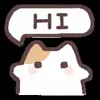 👋 Эмодзи «Cute Kitten (•˕ •マ.ᐟ» для Telegram