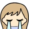 😭 Эмодзи «Cute Lady» для Telegram