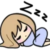😴 Эмодзи «Cute Lady» для Telegram