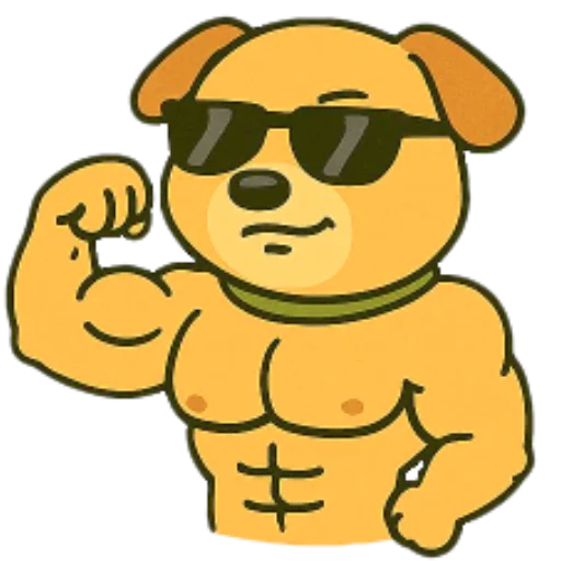 💪 Стикер «Cute Milka» для Telegram