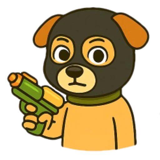 🔫 Стикер «Cute Milka» для Telegram