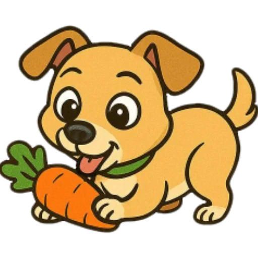 🥕 Стикер «Cute Milka» для Telegram