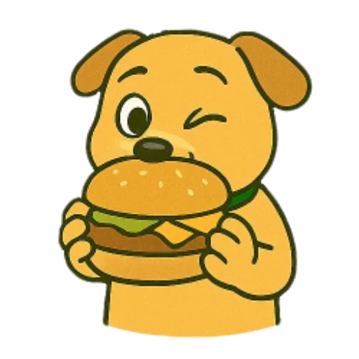 🍔 Стикер «Cute Milka» для Telegram