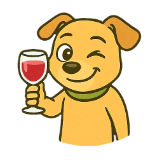 🍷 Стикер «Cute Milka» для Telegram