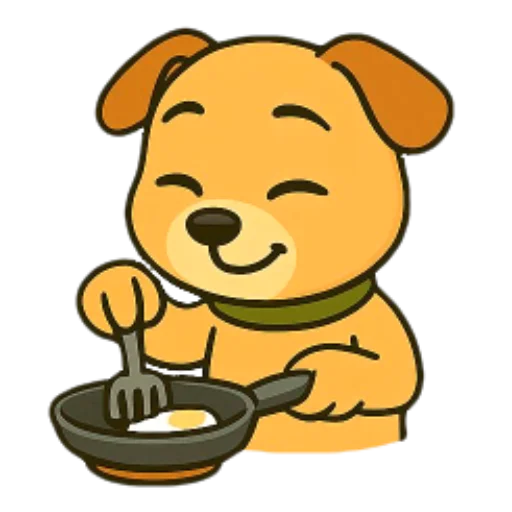 🍳 Стикер «Cute Milka» для Telegram