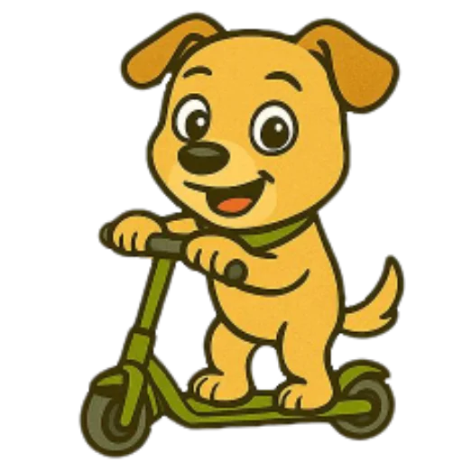 🛴 Стикер «Cute Milka» для Telegram