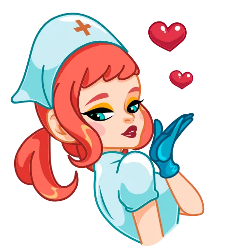 Эмодзи Cute Nurse для Telegram — скачать