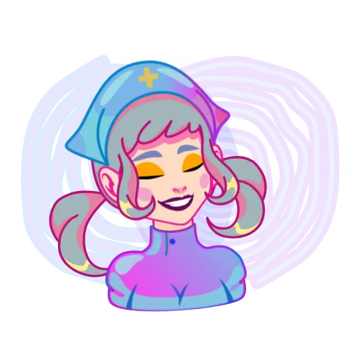 💊 Эмодзи «Cute Nurse» для Telegram