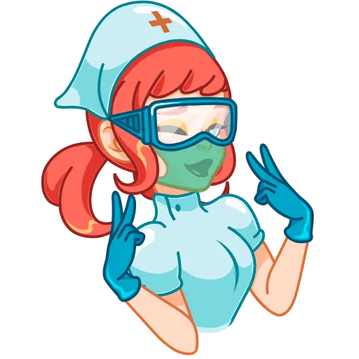 😎 Эмодзи «Cute Nurse» для Telegram