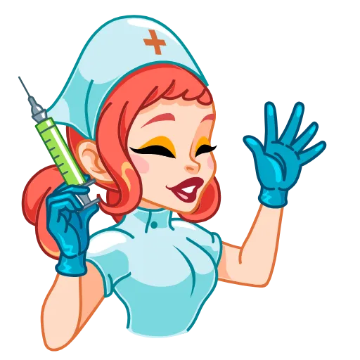 👋 Эмодзи «Cute Nurse» для Telegram