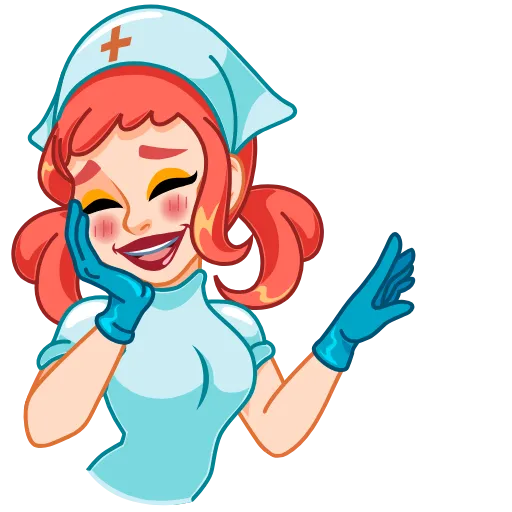 ☺️ Эмодзи «Cute Nurse» для Telegram