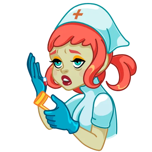 🤕 Эмодзи «Cute Nurse» для Telegram