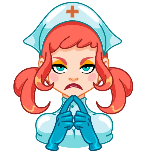 🙂 Эмодзи «Cute Nurse» для Telegram