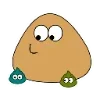 👀 Эмодзи «🥰 Набор эмоджи с милым Пу из игры «Pou»» для Telegram