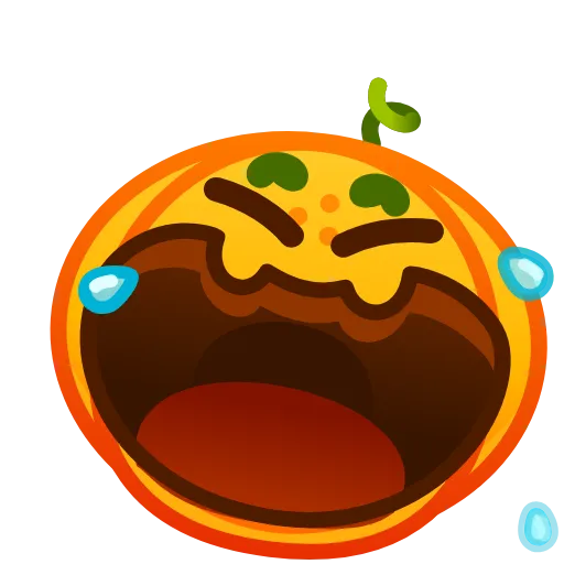 😂 Эмодзи «Cute Pumpkin Emoji» для Telegram