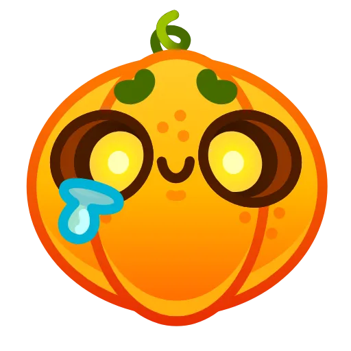 🥲 Эмодзи «Cute Pumpkin Emoji» для Telegram