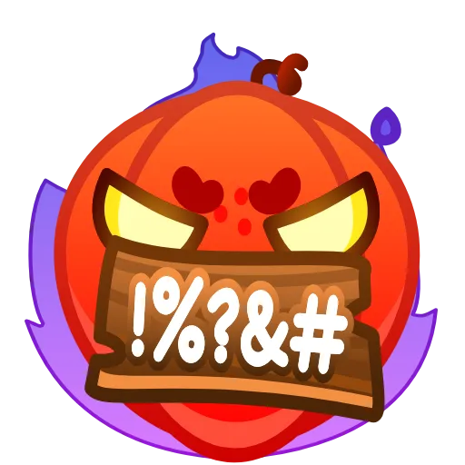 🤬 Эмодзи «Cute Pumpkin Emoji» для Telegram