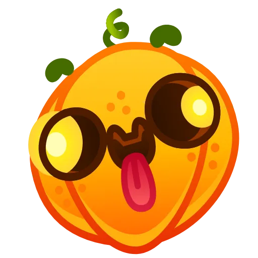 🤪 Эмодзи «Cute Pumpkin Emoji» для Telegram