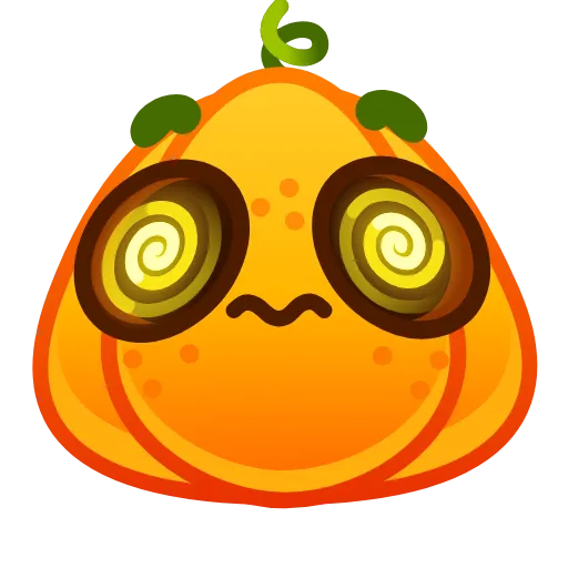😵‍💫 Эмодзи «Cute Pumpkin Emoji» для Telegram