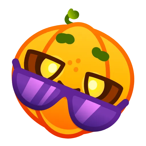 😎 Эмодзи «Cute Pumpkin Emoji» для Telegram