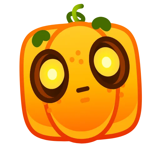 😐 Эмодзи «Cute Pumpkin Emoji» для Telegram