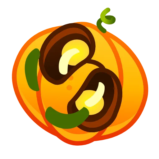🙃 Эмодзи «Cute Pumpkin Emoji» для Telegram