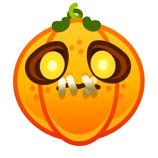 🤐 Эмодзи «Cute Pumpkin Emoji» для Telegram