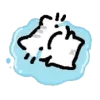 😭 Эмодзи «᧔ෆ᧓» для Telegram