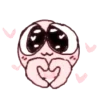 😍 Эмодзи «᧔ෆ᧓» для Telegram