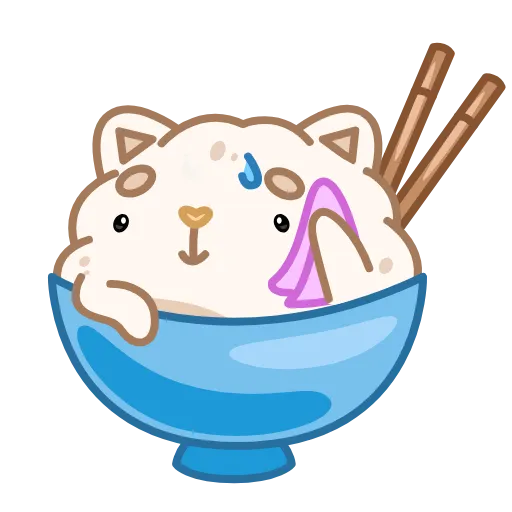 😓 Эмодзи «Cute Rice» для Telegram