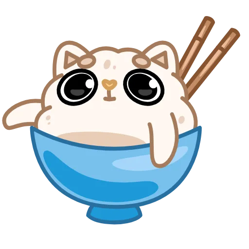 👋 Эмодзи «Cute Rice» для Telegram