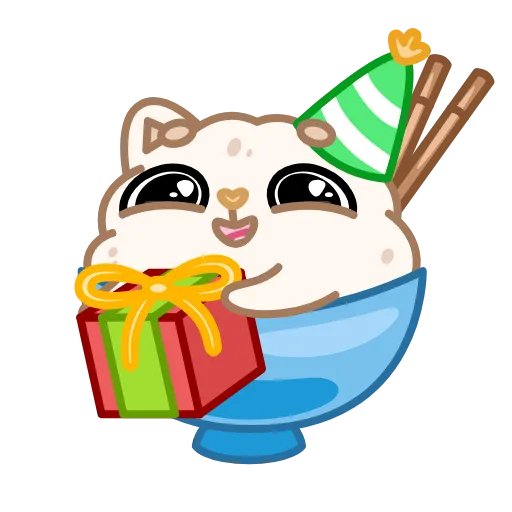 🎁 Эмодзи «Cute Rice» для Telegram