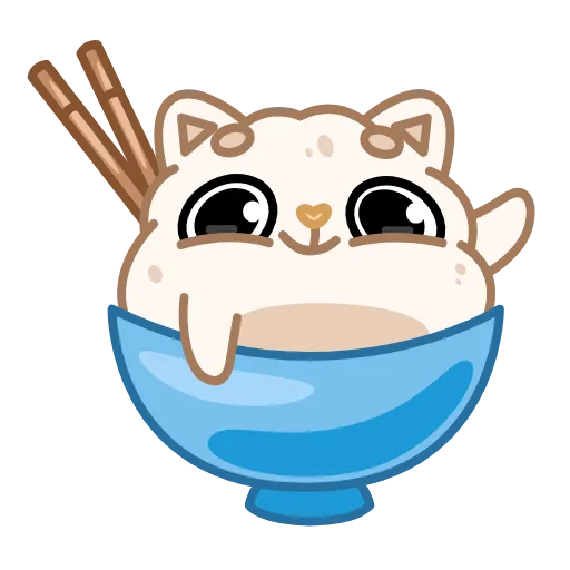 😼 Эмодзи «Cute Rice» для Telegram