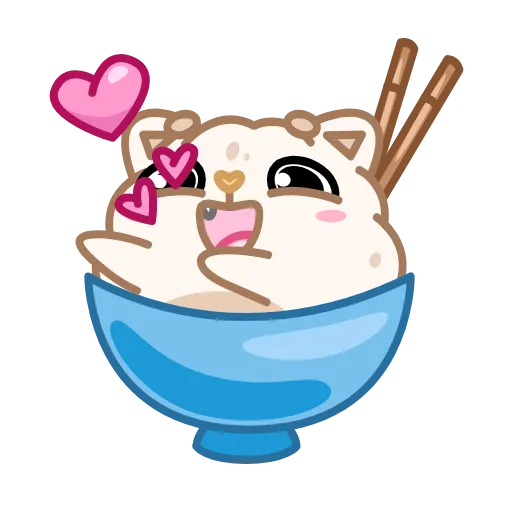 🥰 Эмодзи «Cute Rice» для Telegram