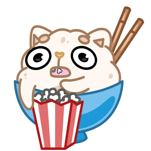 🍿 Эмодзи «Cute Rice» для Telegram