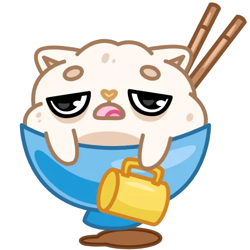 😩 Эмодзи «Cute Rice» для Telegram