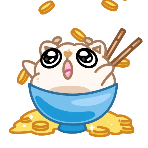 🤑 Эмодзи «Cute Rice» для Telegram