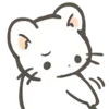 🤨 Эмодзи «Cute White Ferret» для Telegram